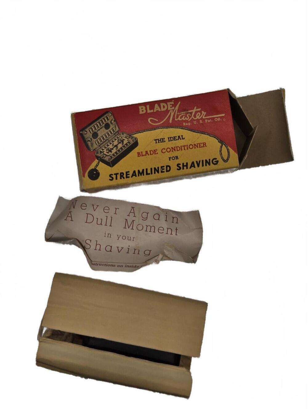 Vtg Bakelite Blade Master Sharpener Unused in Original box for safety razors